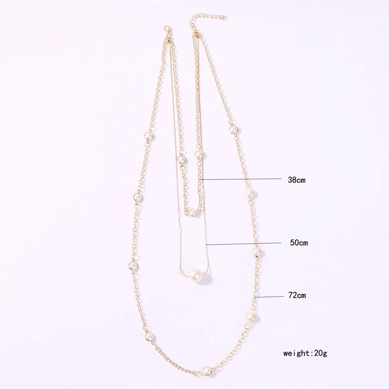 3 / 2 шт./компл. пляжные ожерелья для мужчин в богемном стиле модный жемчужный бисер