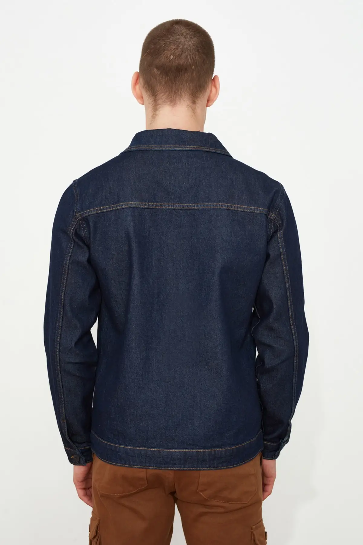 

Trendyol Male Single Pockets Trucker Jacket TMNSS21CE0093