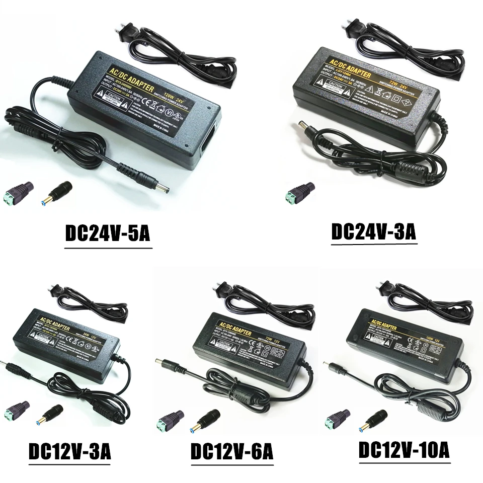 CE блок питания UL зарядное устройство 12V 3A 6A 10A адаптер 24V 5A драйвер для