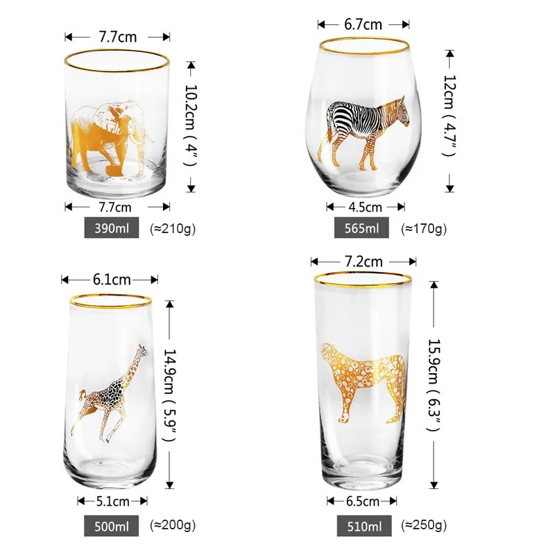 Креативная кофейная чашка стеклянная кружка с милыми животными мультяшная для