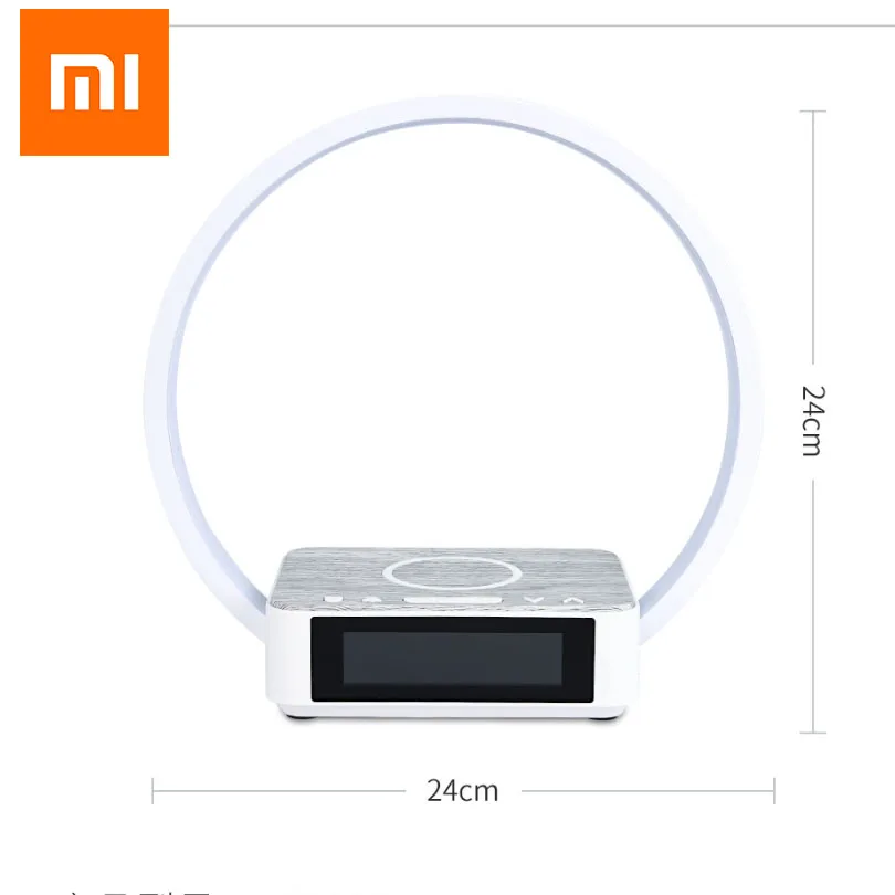 

MI XIAOMI Yopin Mobile Phones Wireless Charger Bedside Clock Led Lamp Touch Control 3-Stop Dimming Night Light 10W MAX