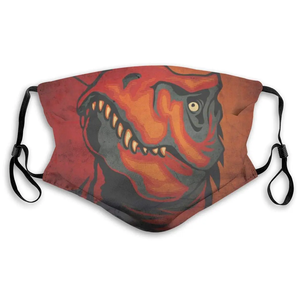 

Защитная маска с динозаврами и прокладкой, одноразовая водоотталкивающая маска с фильтром для взрослых, большая Солнцезащитная маска S