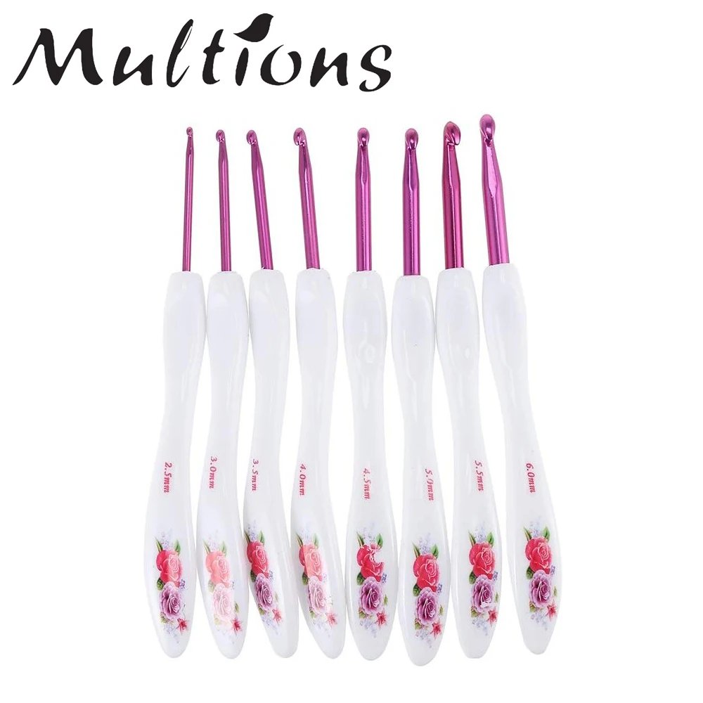 8 шт. пластиковые спицы для вязания 2 5 6 мм|Швейные иглы| |