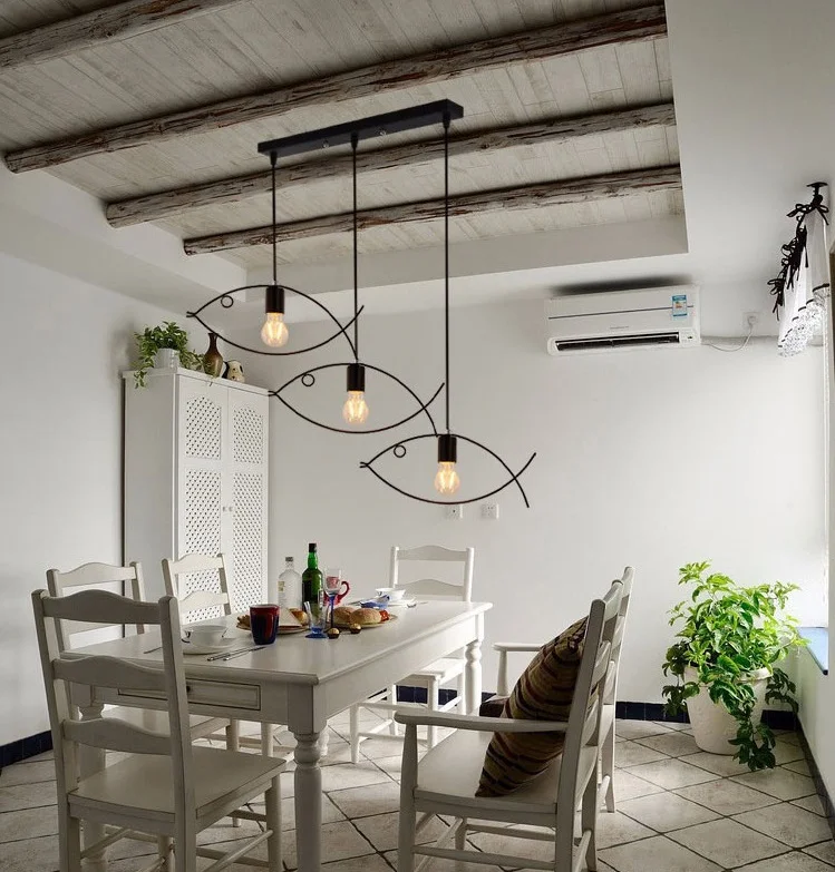 Скандинавский железный светильник винтажный промышленный подвесной в форме