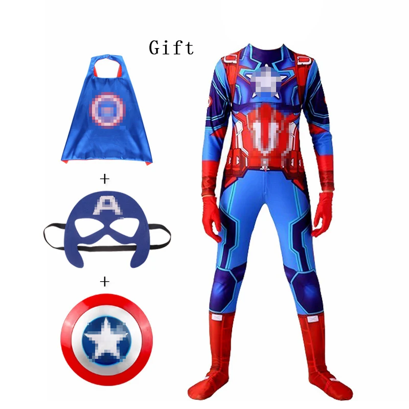 

Halloween Kids Muscle Super Captain Heroes Costume Children Team Leader Cosplay Christmas For Boys Girls Birthday Party S-2XL