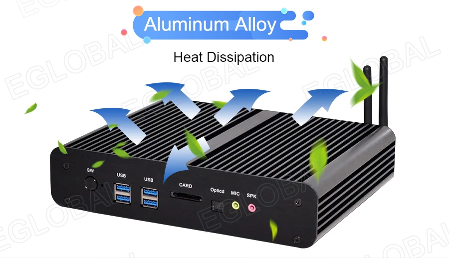 Windows мини ПК i7 5500U i5 5200U i3 5005U 2* lan 2* HDMI 1* оптический Barebone minipc HTPC Nuc безвентиляторный Broadwell компьютер 300 м WiFi