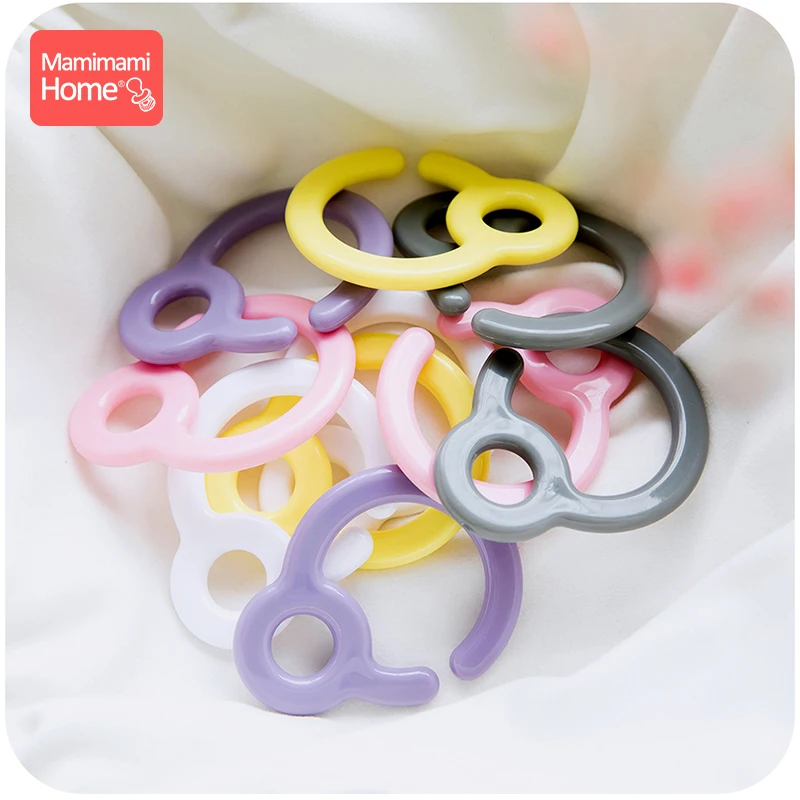 10 шт. Пластик Детское Зубное кольцо ссылки для Детские коляски игрушки крючок