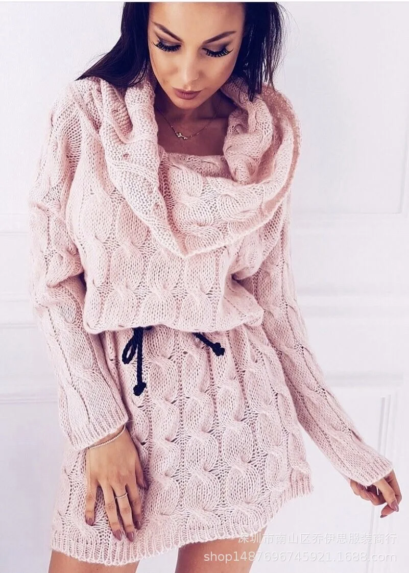 ZOGAA женские вязаные платья 2020 зима осень сексуальное платье с открытыми плечами