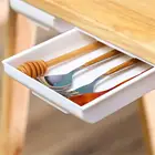 Креативный самоклеящийся поднос для карандашей под столом, ящик-органайзер, настольный органайзер, коробки, подставка, самоклеящийся ящик для хранения