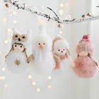 Подвеска в виде ангела, девочки, снеговика, деда мороза, снеговика, украшения для рождественской елки, подарки