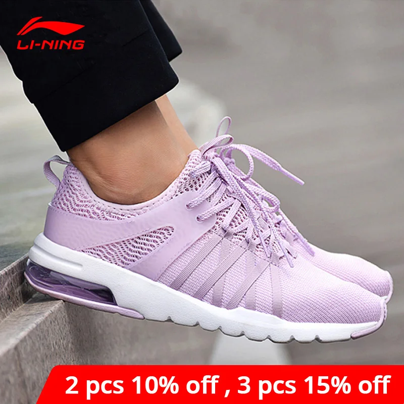 Женские кроссовки с воздушными подушечками Li Ning удобные дышащие подкладкой YXB174