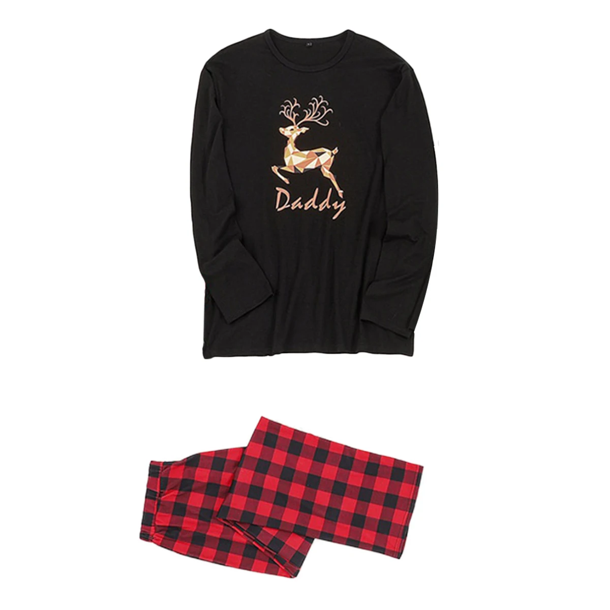 

Matching Family Outfits Christmas Pajamas Set 2020 New Deer Plaid Pattern Printed Parent-Child Suit Home Service Sleepwear