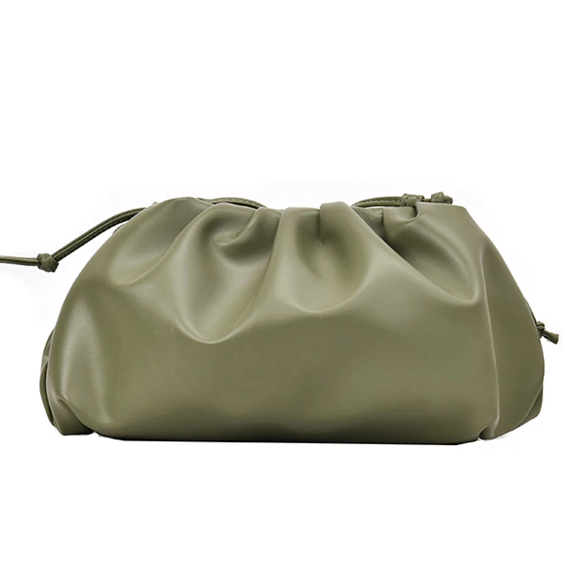 Новинка 2021 Женские Простые однотонные Модные женские Хобо на одно плечо