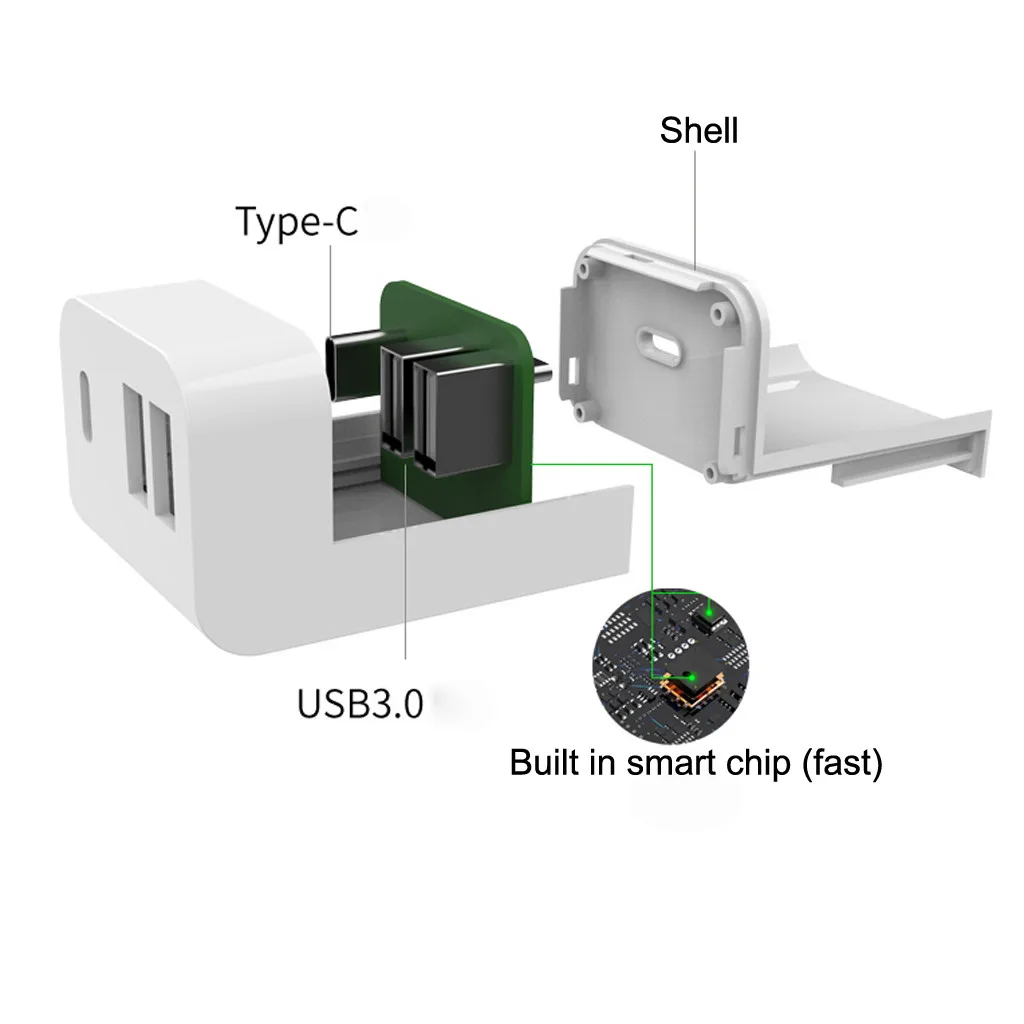 

Type-c Docking Station Power Expansion Hub for Apple USB-CPower AdapterExpands