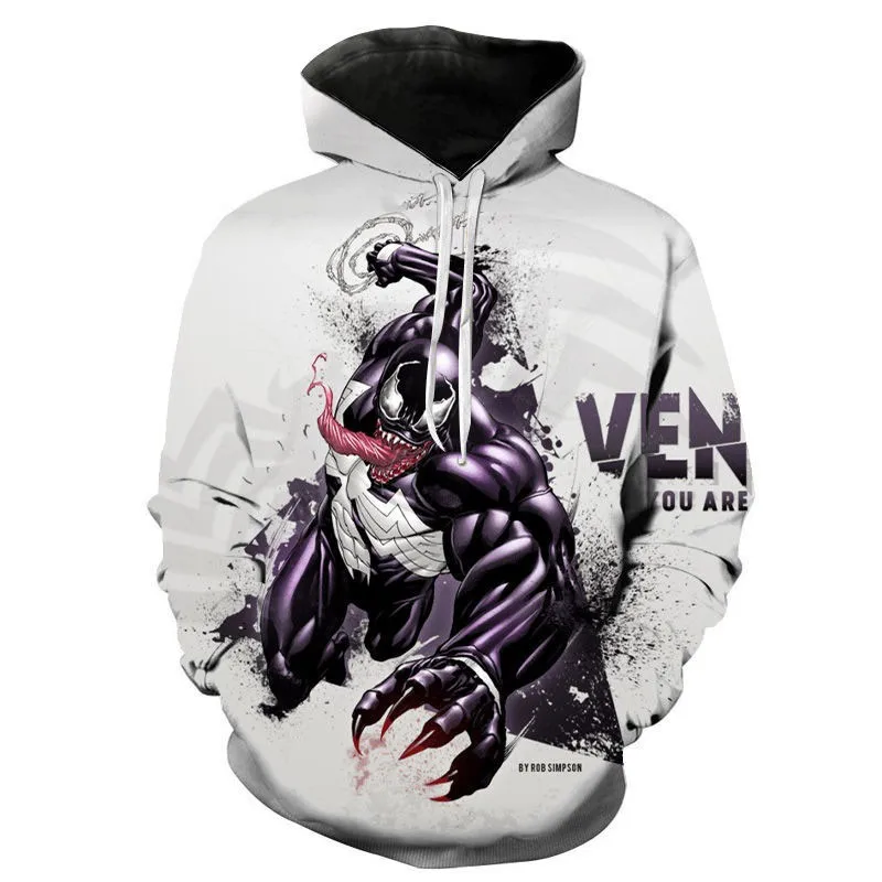 

2021 New Venom Hoodie Men's Women's Children's Fashion Casual Sweatshirt 3d Print Pullover Street Hip Hop Harajuku Coat