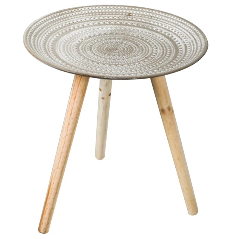 

Wood Coffee Table Creative Round Table Bed Sofa Side Table Tea FruitTray Desk Living Room Furniture