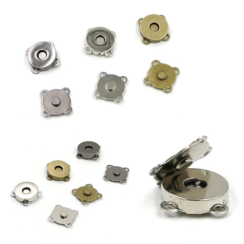 Пришить Металлические Магнитные Кнопки для пальто сумка Аксессуары крапбукинга
