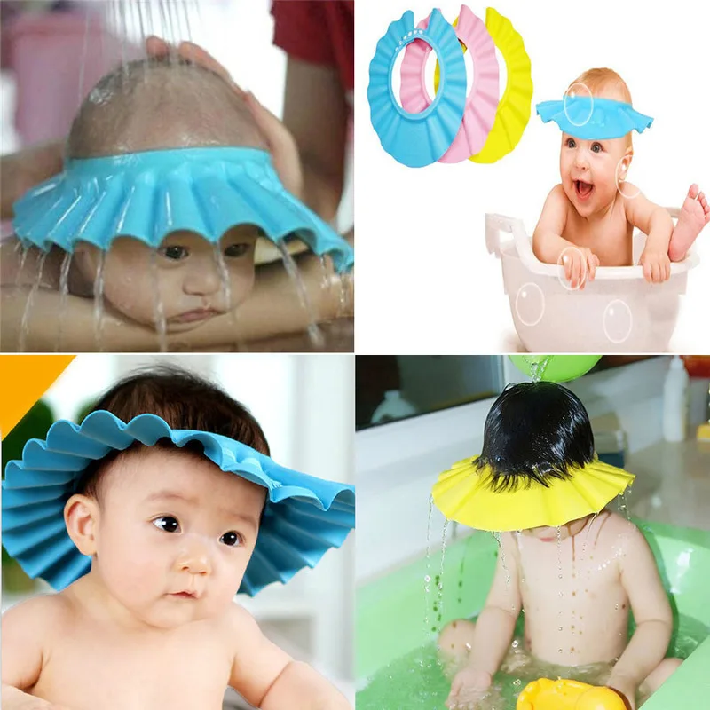 

Недорогая безопасная головка для шампуня и душа для ухода за ребенком, 1 шт., мягкая защитная шапочка для ванны, детская шапочка для купания, ...