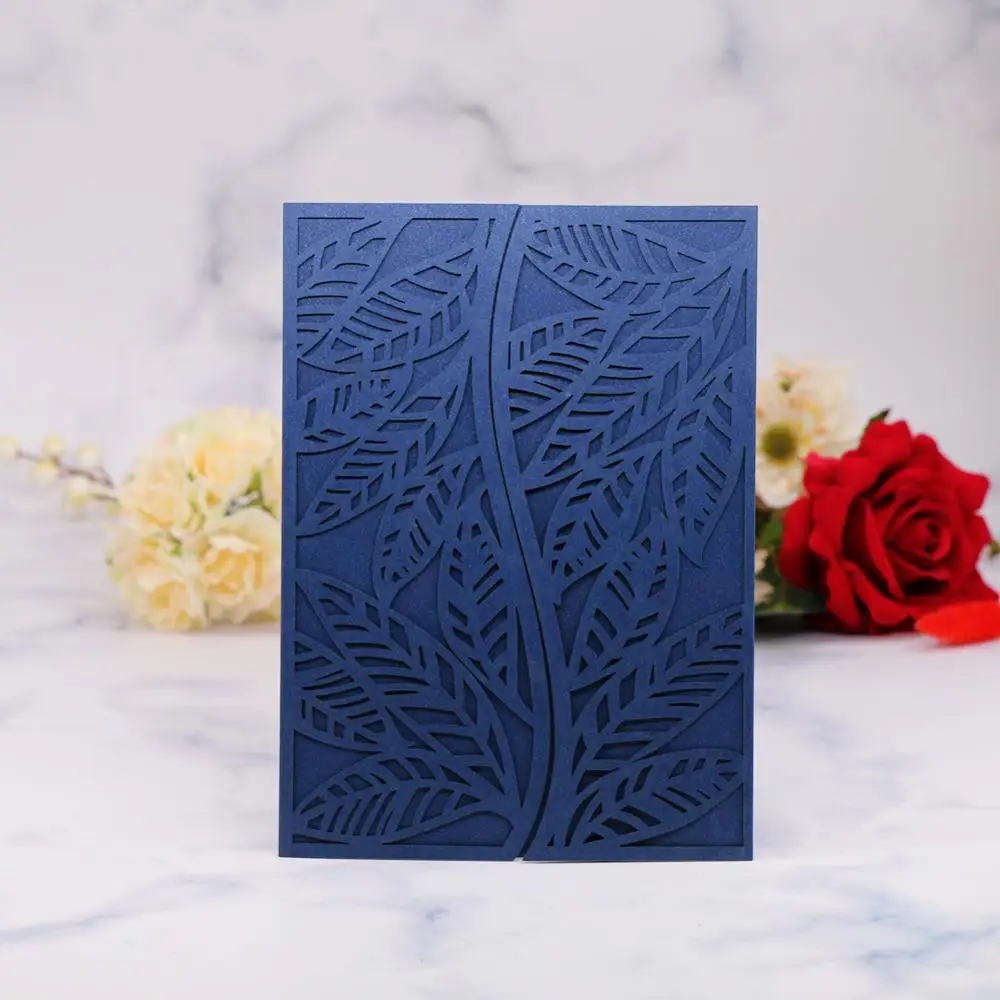 

25pcs/lot Holow Out Wedding Invittion Card Envelope Festival Celebration Invitation Festival Blessing Card