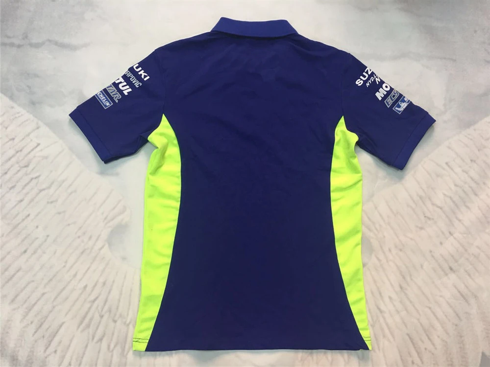 

2018 Moto GP For Suzuki Team ecstar Mens Polo Shirt Motor Sport Men's Race Polo Shirt Racing Clothing T-shirt