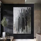 Современный абстрактный Черный Серый холст постер Роскошный Ретро Художественный принт настенные картины минималистичные украшения картины для гостиной