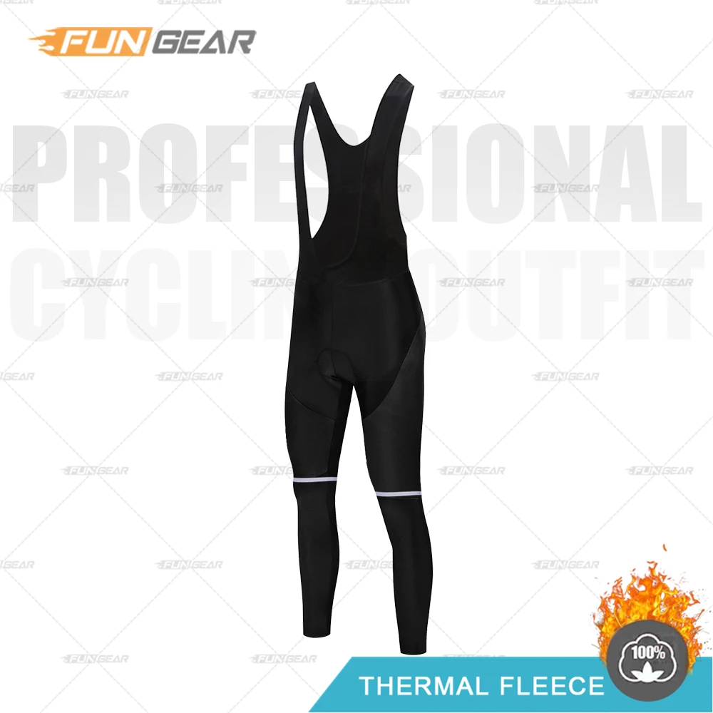 Bib Pants GALLOP. Y Профессиональный командный комплект из Джерси, зимняя одежда для велоспорта, Мужская Униформа с длинным рукавом, комбинезон, комплект, теплая флисовая одежда, сохраняющая тепло - Цвет: Bib Pants