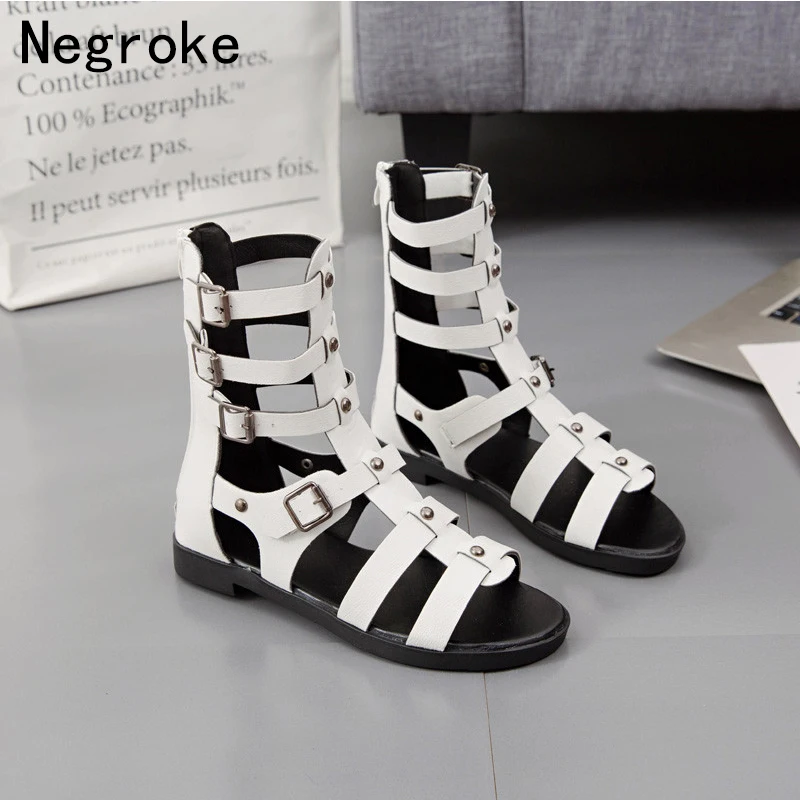 Балетки секси обувь женские сандалии гладиаторы пляжная кожаные туфли с пряжкой