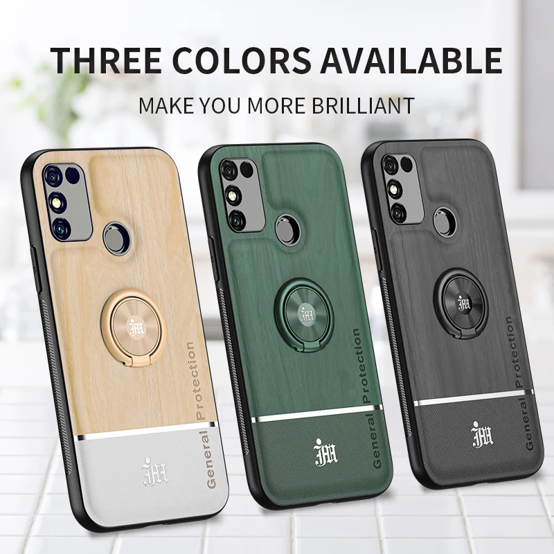 

For Huawei Honor 9A Case Luxury Fabric Wood Magnetic Phone Cover Y8S Honor 8X 30 V30 Play 4T Pro Nova 3i 4 6 7 SE 5i Pro Cases