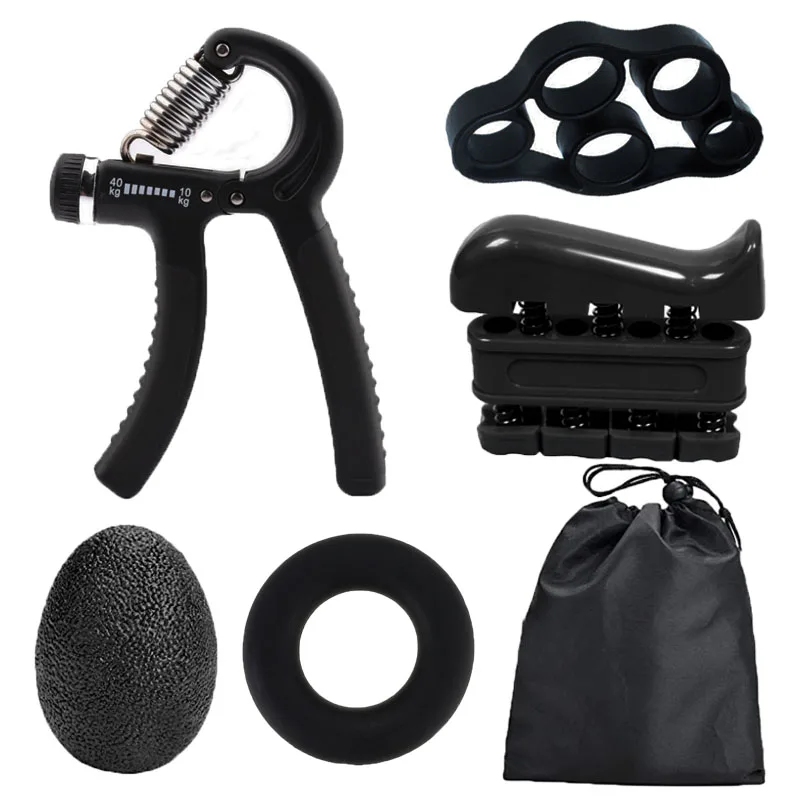 

Workout Gripper Set Wrist Trainer Ball Stretcher Finger Expander Hand Grip Strengthener Forearm Muscle Power Exercise Equipment