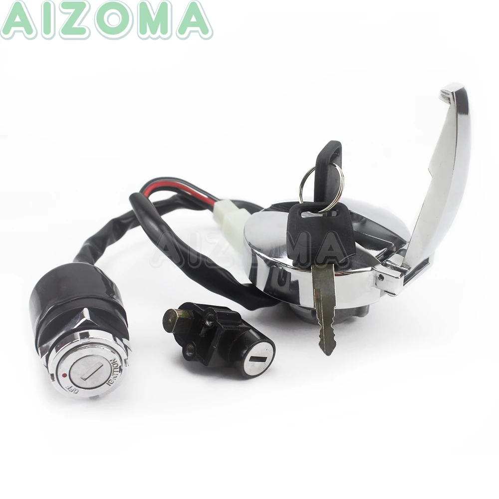 Мотоцикл масляный топливный бак газовый переключатель зажигания Крышка замка