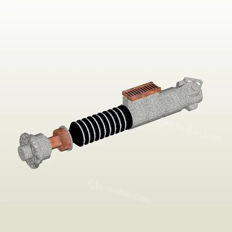 Звездные войны Люк Скайуокер световой меч 3D бумажная модель DIY игрушка ручной работы