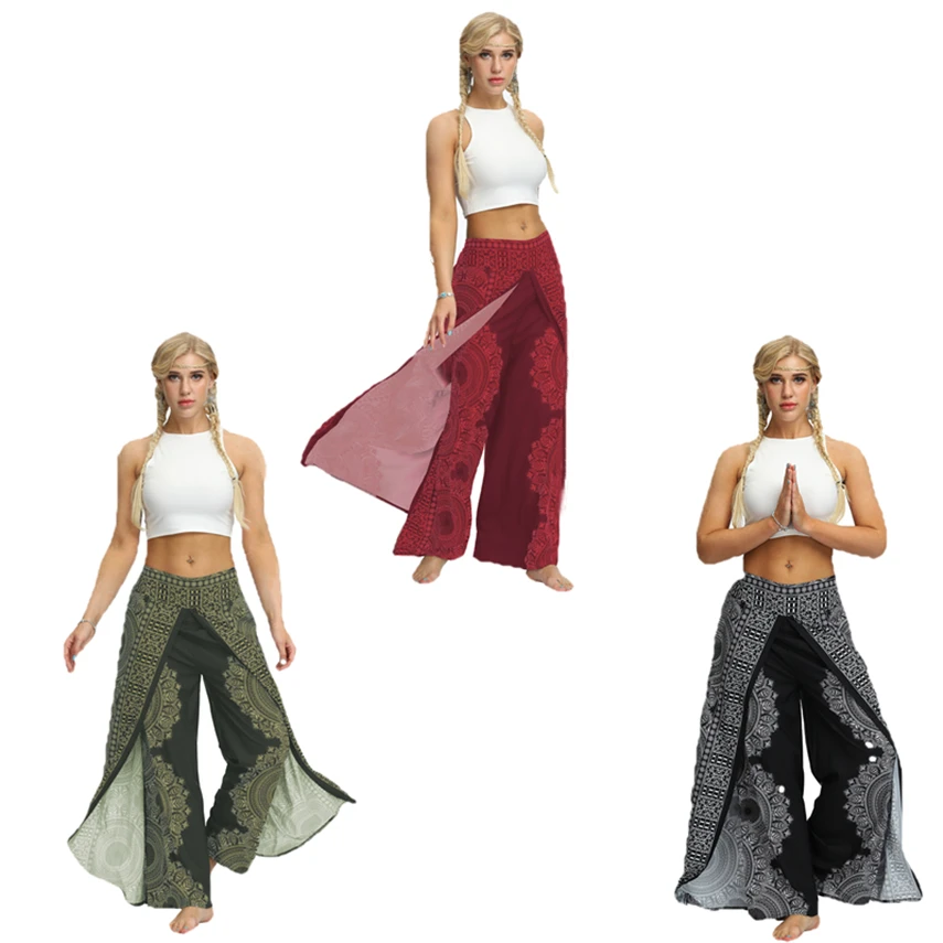 Тайская традиционная одежда тайское платье штаны с высокой талией для женщин