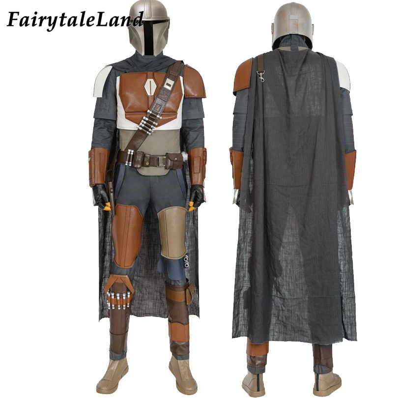 The Mandalorian Cosplay Oufit Halloween Costume Crisis on Infinite Earth Star Battle Uniform Helmet Superhero Suit Props