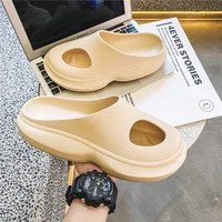 2021 new summer mens slippers indoor home shoes unisex beach outdoor slides mesh platform mules clogs woman sandals foam runner