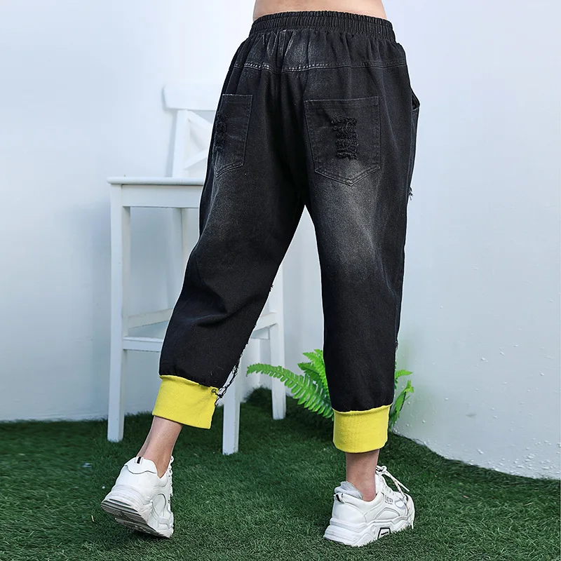 Женские джинсы с дырками SOUL OF TIGER повседневные винтажные в Корейском стиле