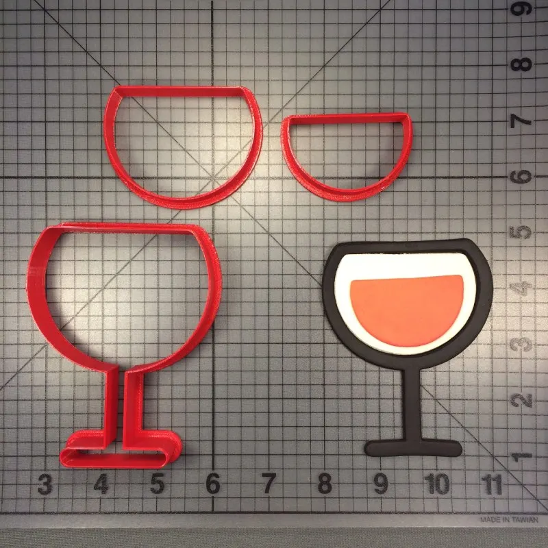 Формочки для печенья в форме бокала вина пищи и напитки формочки с 3D рисунком