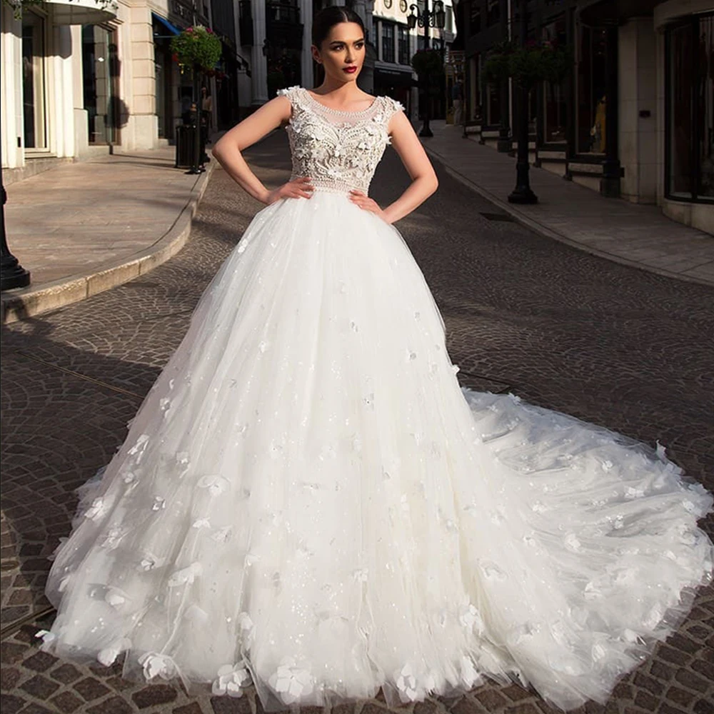 

Trouwjurk бальное свадебное платье с отделкой из бус; Платье в винтажном стиле; Robe De Mariage ручной работы с цветочным Hochzeitskleid Модные Vestido De Novia