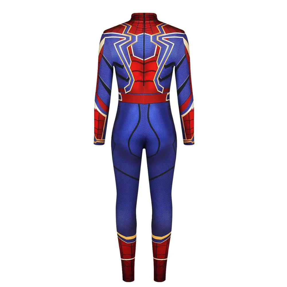 Превосходный Железный Паук комбинезон косплей костюм боди зентай костюм Хэллоуин