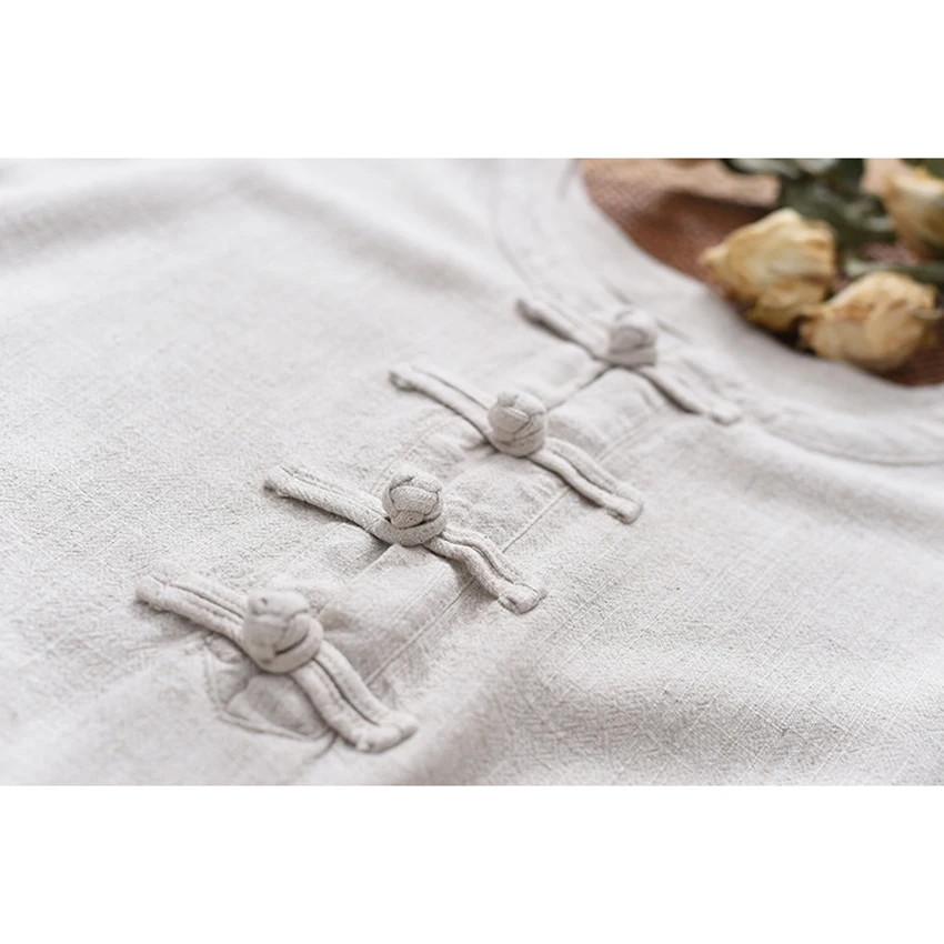 Женская льняная униформа в традиционном китайском стиле тайчи Утренние