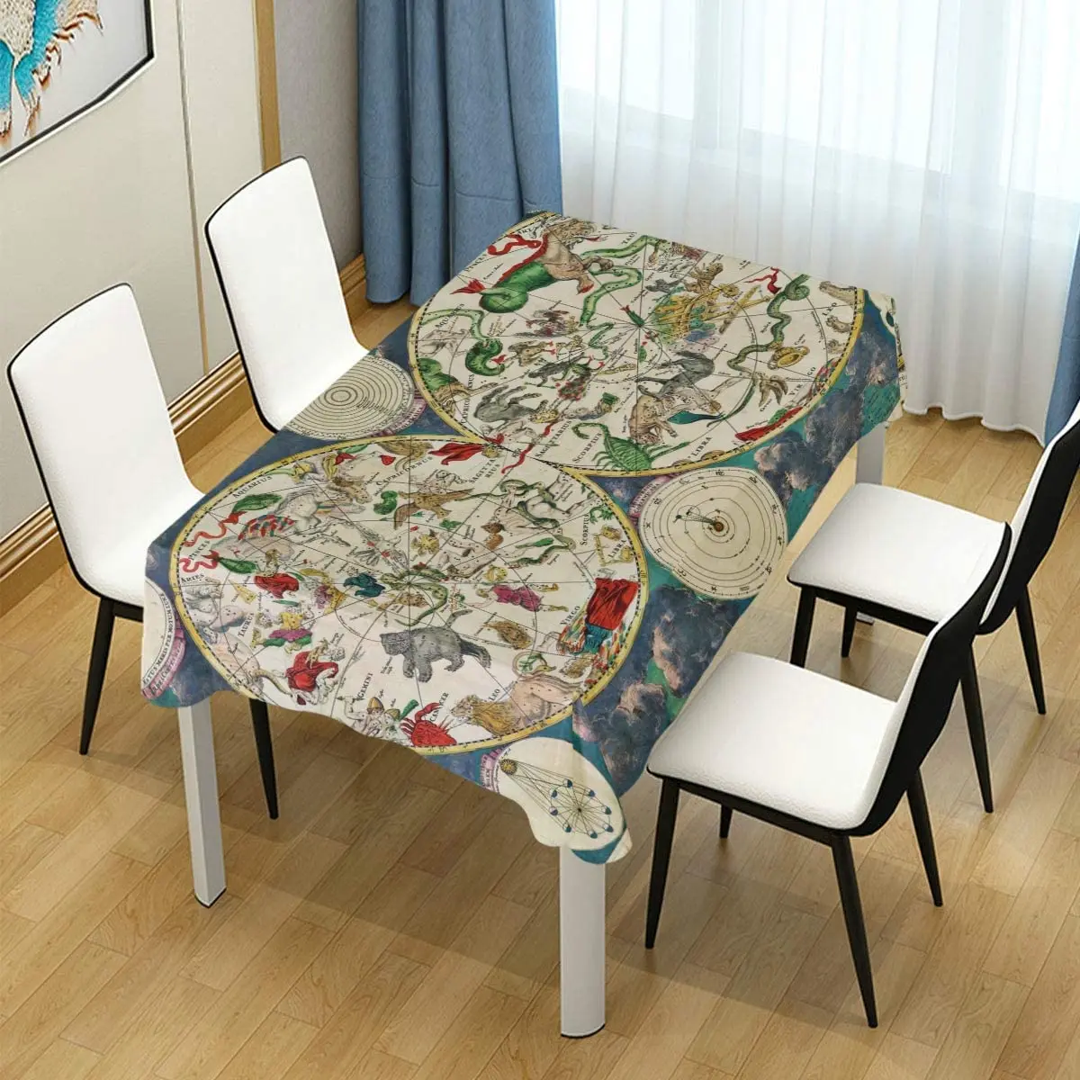 

Декоративная скатерть с изображением карты небеса 17 века