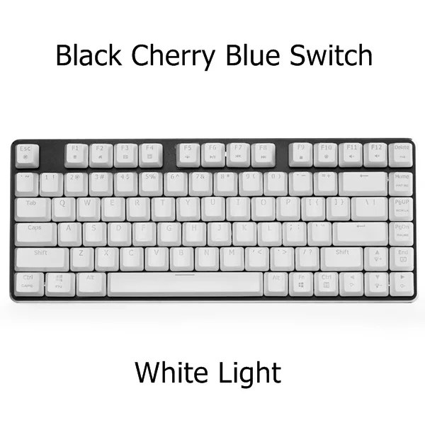 Black Cherry Blue Все новые Magicforce 82 ключ USB проводной с подсветкой эргономичная Механическая игровая клавиатура Gateron/Cherry переключатели; Ice-Blue подсветка - Цвет: Black Cherry Blue