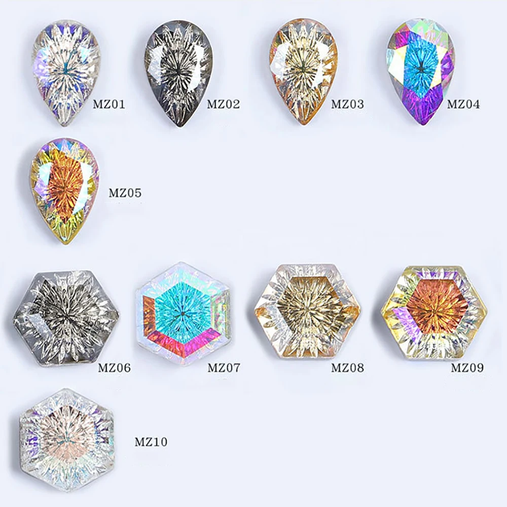 

1Pc 3D Delicate Nail Rhinestones Shiny Relief Nail Crystal Jewelry Nail Art Decorations DIY Manicure Ornaments Women