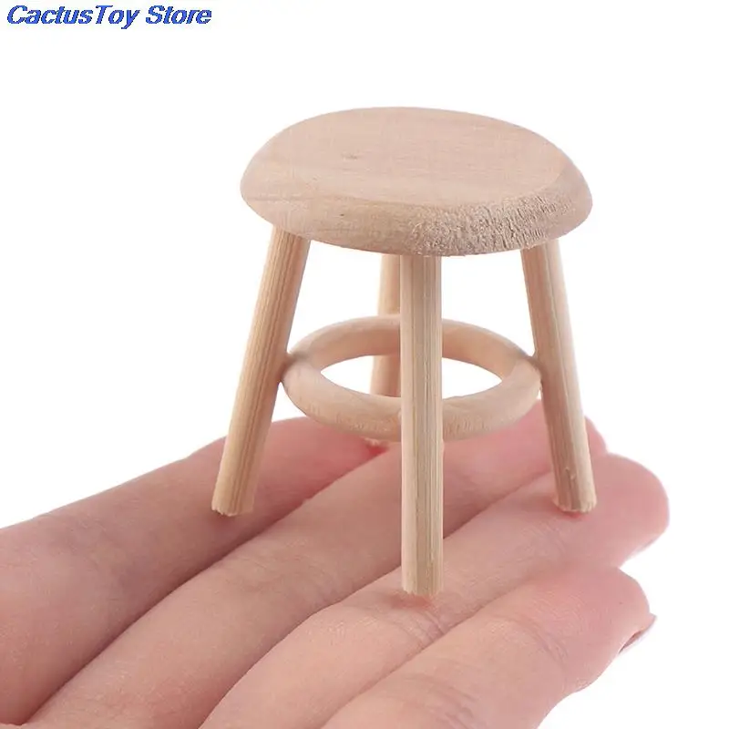 1 шт. 1/12 миниатюрная мебель для кукольного домика круглый стул детей игрушка