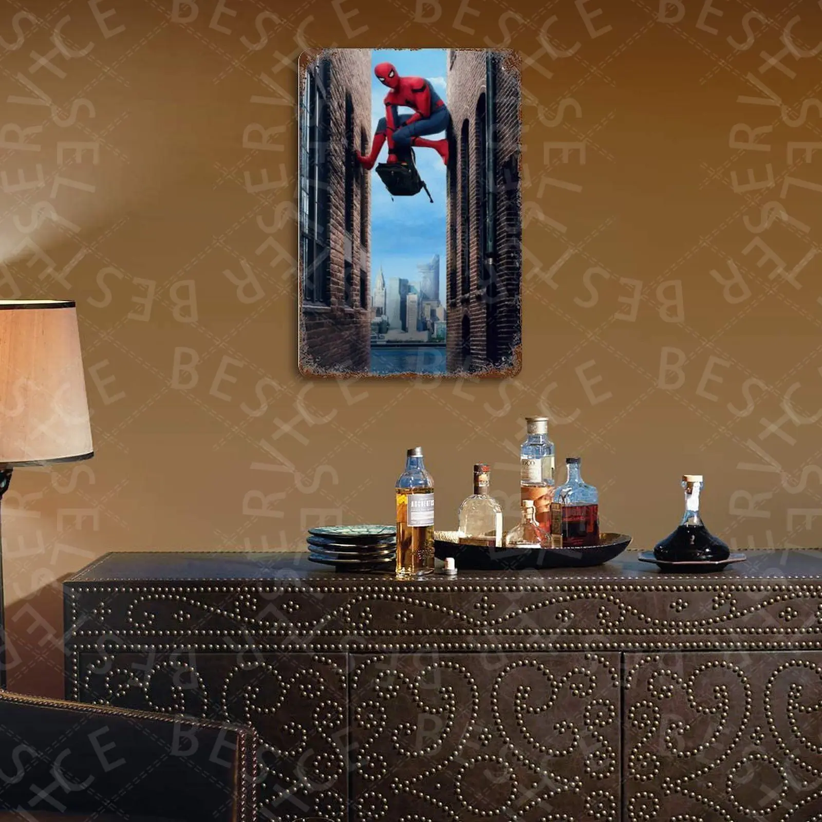 

Spider-Man _ Homecoming Tin Sign Vintage Metal Sign Poster Home Wall Decor Cafe Bar Pub Club Gift