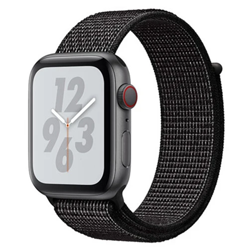 flash black Нейлоновый ремешок для Apple Watch band 42 мм 38 мм iWatch 4 band 44 мм 40 мм Браслет спортивная петля ремешок для часов correa ремень дышащий - Цвет ремешка: flash black