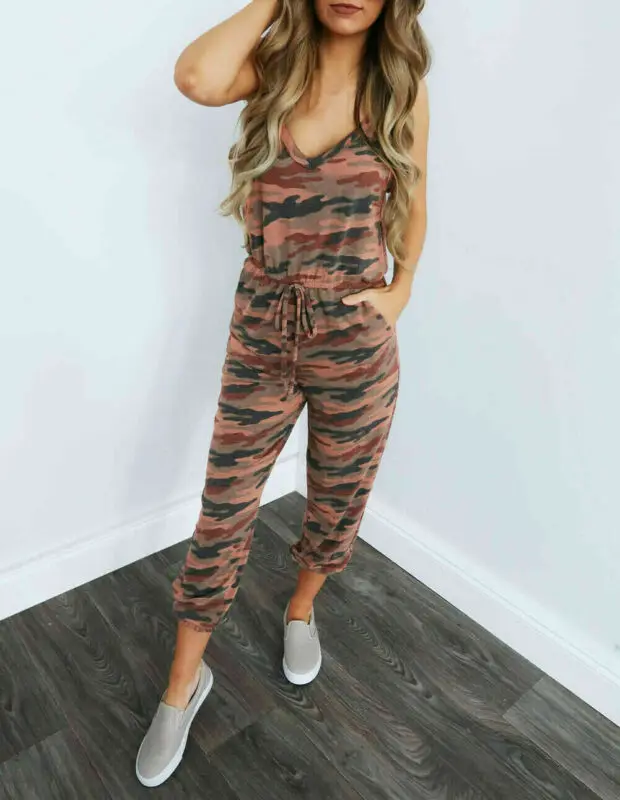 Thefound 2019 Women Sleeveless Jumpsuit Long Trousers Bodycon Playsuit Clubwear Party | Женская одежда