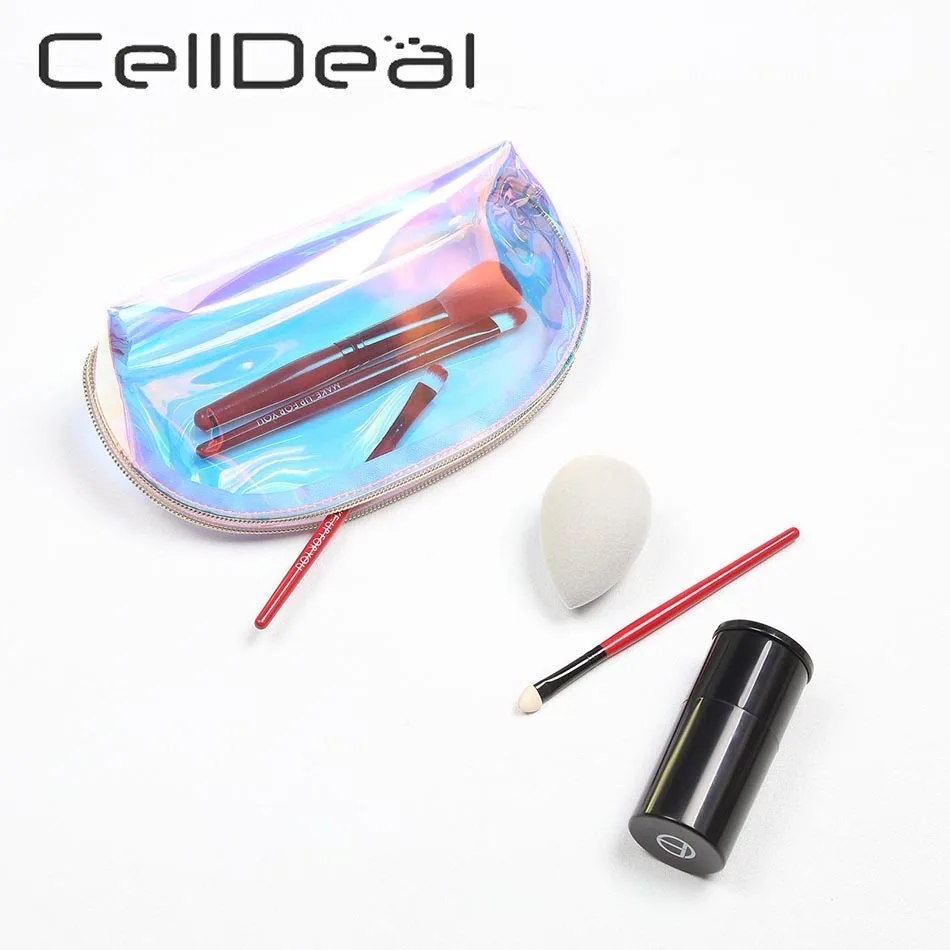 Женская косметичка с лазером водонепроницаемый чехол для макияжа из ПВХ