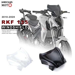 New 2018 2019 2020 2021 Upper Headlight Windshield Windscreen Flyscreen For Keeway RKF 125 RKF125 Wind Deflector rkf125 rkf 125
