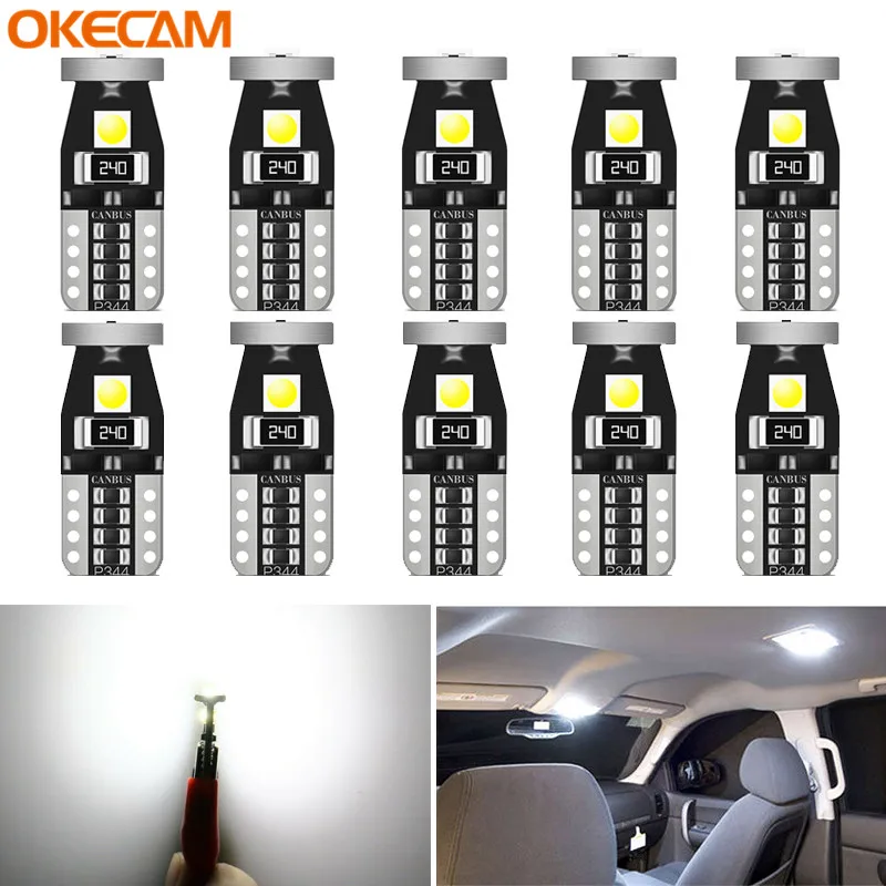 Светодиодная лампа T10 W5W 194 168 для салона автомобиля Lexus rx300 is250 rx330 is200 gx470 rx350 ct200h gs300