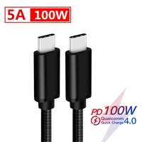 phone charge cable usb c to usb type c smart phone 100w fast charging data tran cord for xiaomi 11 10 huawei p40 p30 samsung s21